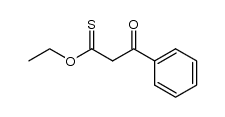 3-Oxo-3-phenylpropanethioic acid O-ethyl ester structure