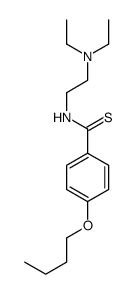 p-Butoxy-N-[2-(diethylamino)ethyl]thiobenzamide structure