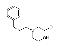 2,2'-(3-phenylpropylazanediyl)diethanol structure