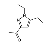 Ethanone, 1-(1,5-diethyl-1H-pyrazol-3-yl)- (9CI)结构式