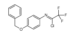 N-(4-BENZYLOXY-PHENYL)-2,2,2-TRIFLUORO-ACETIMIDOYL CHLORIDE结构式