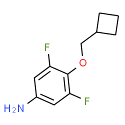4-(Cyclobutylmethoxy)-3,5-difluorobenzenamine Structure