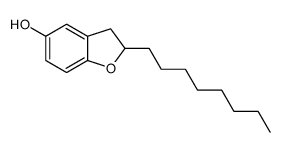 2-octyl-2,3-dihydro-1-benzofuran-5-ol结构式