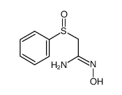 2-(phenylsulfinyl)acetamidoxime structure