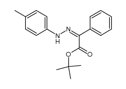 (E)-tert-butyl phenyl(p-tolylhydrazono)acetate结构式