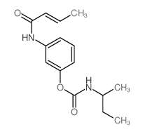 [3-(but-2-enoylamino)phenyl] N-butan-2-ylcarbamate结构式