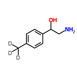 2-Amino-1-(4-methylphenyl)ethanol-d3 Structure