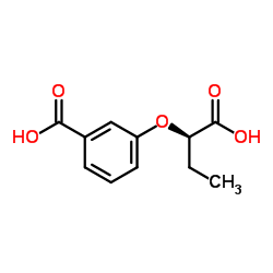 3-[(1R)-1-Carboxypropoxy]benzoic acid结构式