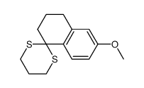 6-methoxy-3,4-dihydro-2H-spiro[naphthalene-1,2'-[1,3]dithiane] Structure