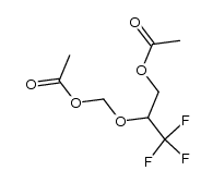 ((3-acetoxy-1,1,1-trifluoropropan-2-yl)oxy)methyl acetate结构式