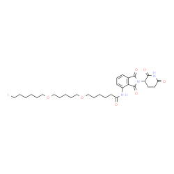 泊马度胺-C6-PEG1-C3-PEG1-丁基碘结构式