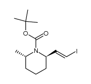1,1-dimethyl[(2R,6S)-2-[(1E)-iodoethenyl]-6-methyl-1-piperidine]carboxylate结构式