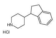 4-(2,3-dihydro-1H-inden-1-yl)piperidine,hydrochloride结构式