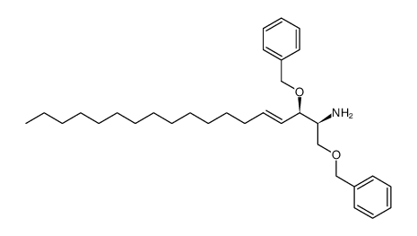 (2S,3R,E)-1,3-bis(benzyloxy)octadec-4-en-2-amine结构式