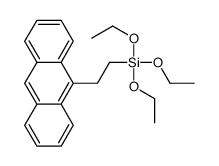 2-anthracen-9-ylethyl(triethoxy)silane结构式