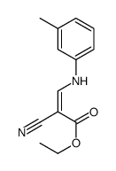 ethyl 2-cyano-3-(3-methylanilino)prop-2-enoate结构式