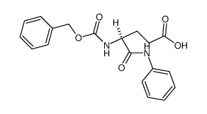 N2-benzyloxycarbonyl-N1-phenyl-L-isoglutamine结构式