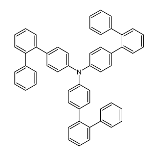 4-(2-phenylphenyl)-N,N-bis[4-(2-phenylphenyl)phenyl]aniline结构式