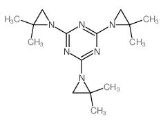 2,4,6-tris(2,2-dimethylaziridin-1-yl)-1,3,5-triazine structure