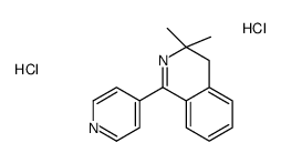 3,3-dimethyl-1-pyridin-4-yl-4H-isoquinoline,dihydrochloride结构式