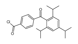 4'-chloroformyl-2,4,6-triisopropylbenzophenone Structure