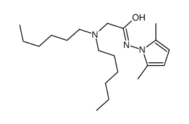 2-(dihexylamino)-N-(2,5-dimethylpyrrol-1-yl)acetamide结构式