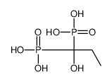 (1-hydroxy-1-phosphonopropyl)phosphonic acid Structure