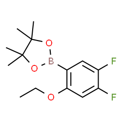 4,5-Difluro-2-ethoxyphenylboronic acid pinacol ester结构式