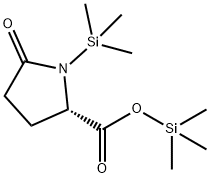 Proline, 5-oxo-1-(trimethylsilyl)-, trimethylsilyl ester Structure