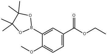 Ethyl 4-methoxy-3-(tetramethyl-1,3,2-dioxaborolan-2-yl)benzoate结构式