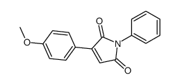 3-(4-methoxyphenyl)-1-phenylpyrrole-2,5-dione结构式