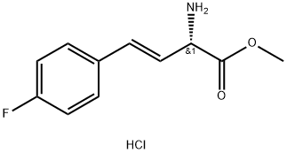 (S,E)-2-氨基-4-(4-氟苯基)丁-3-烯酸甲酯盐酸盐结构式