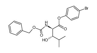 (2R,3S)-(para-bromophenyl)-2-benzylcarbamate-3-hydroxy-4-methylpentanoate结构式