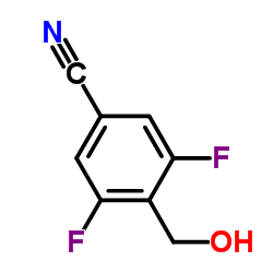3,5-二氟-4-(羟基甲基)苯甲腈结构式
