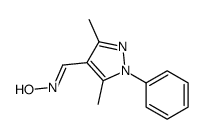 3,5-DIMETHYL-1-PHENYL-1H-PYRAZOLE-4-CARBALDEHYDE OXIME structure