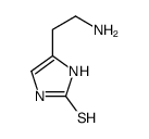 4-(2-aminoethyl)-1,3-dihydroimidazole-2-thione结构式