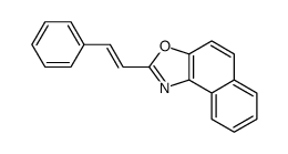 2-(2-phenylethenyl)benzo[e][1,3]benzoxazole Structure