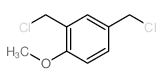 Benzene,2,4-bis(chloromethyl)-1-methoxy- Structure