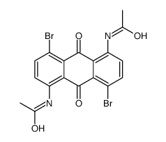 N,N'-(4,8-dibromo-9,10-dihydro-9,10-dioxo-1,5-anthracene-diyl)bisacetamide结构式