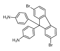 4-[9-(4-aminophenyl)-2,7-dibromofluoren-9-yl]aniline结构式