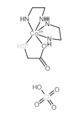 2-azanidylethylazanide,cobalt(3+),perchloric acid,2-sulfaniumylacetate Structure