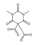 1,3-Dimethyl-5,5-dinitro-2,4,6(1H,3H,5H)-pyrimidinetrione Structure