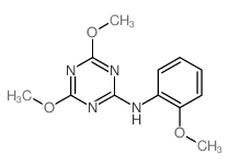 1,3,5-Triazin-2-amine,4,6-dimethoxy-N-(2-methoxyphenyl)- picture