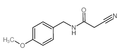 2-Cyano-N-(4-methoxybenzyl)acetamide Structure