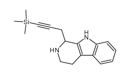 1-(3-trimethylsilylpropargyl)-1,2,3,4-tetrahydro-β-carboline Structure