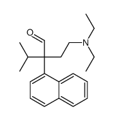 2-(2-diethylaminoethyl)-3-methyl-2-naphthalen-1-yl-butanal结构式
