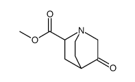 5-Oxoquinuclidine-2-carboxylic acid methyl ester结构式