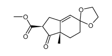 methyl (2R,3aS)-6-ethylenedioxy-3a-methyl-3-oxo-2,3,3a,4,5,6-hexahydro-1H-indene-2-carboxylate Structure