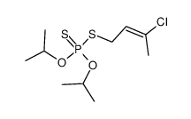 dithiophosphoric acid S-(3-chloro-but-2-enyl) ester O,O'-diisopropyl ester Structure