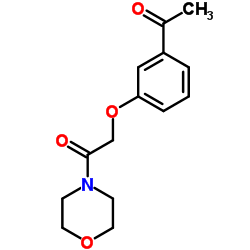 2-(3-Acetylphenoxy)-1-(4-morpholinyl)ethanone Structure